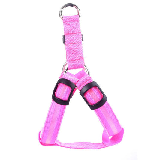 Pet Safety LED Harness - Pink / XL - jimijipet